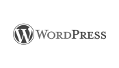Logo von WordPress, dem weltweit meistgenutzten Content-Management-System zur Erstellung und Verwaltung von Websites.